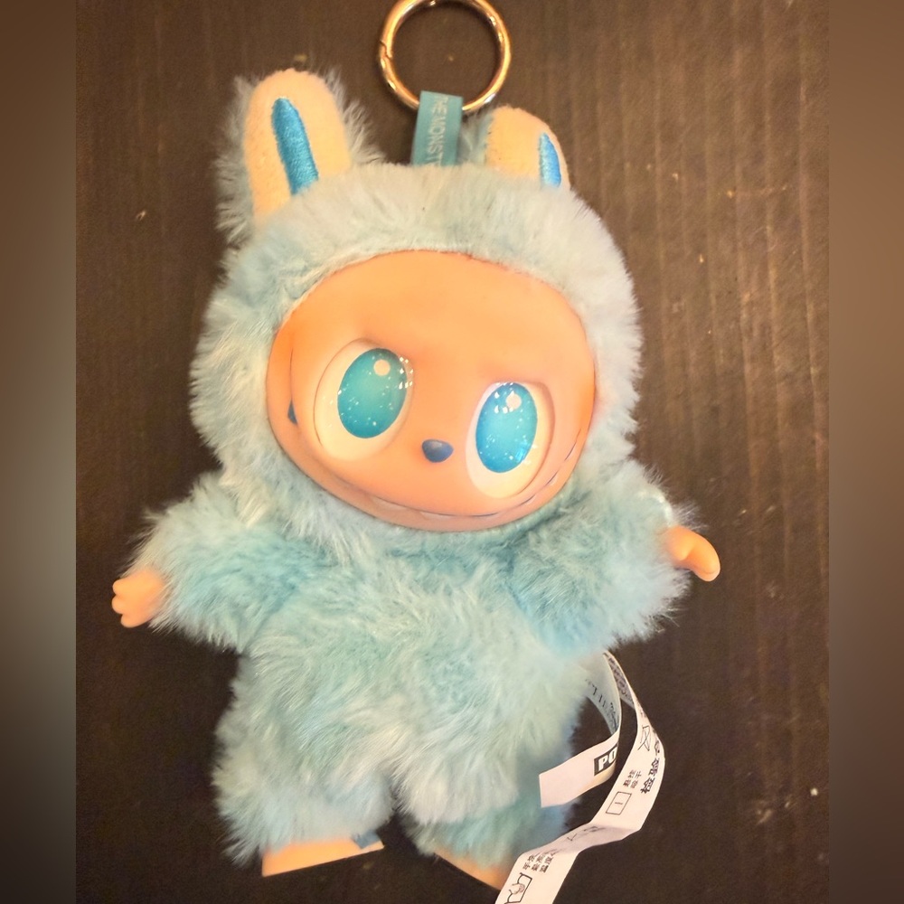 Blue Plush Keychain